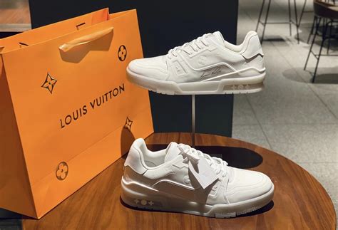 lv white sneakers women|white lv shoes since 1854.